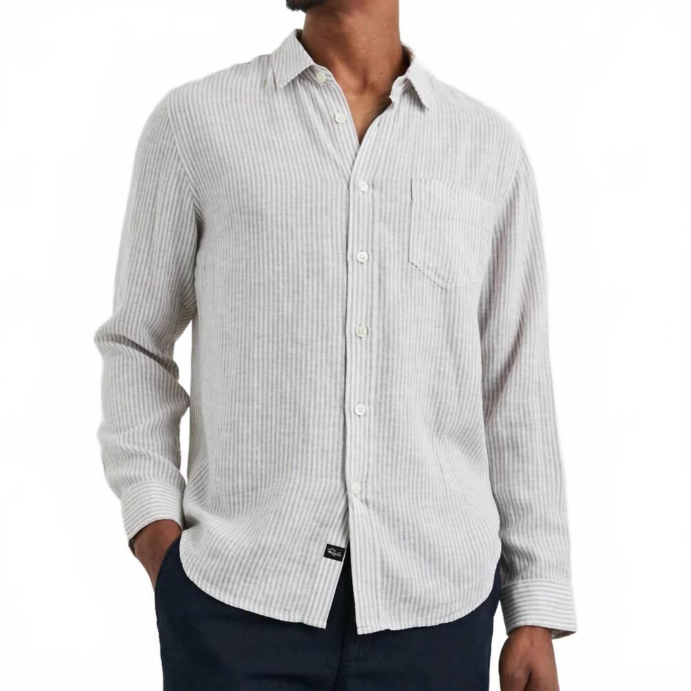 NEW RAILS connor top in ghurka white stripe